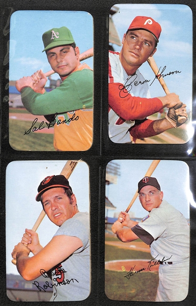  1971 Topps Super Partial Set - 55 of 63 Cards w. Hank Aaron