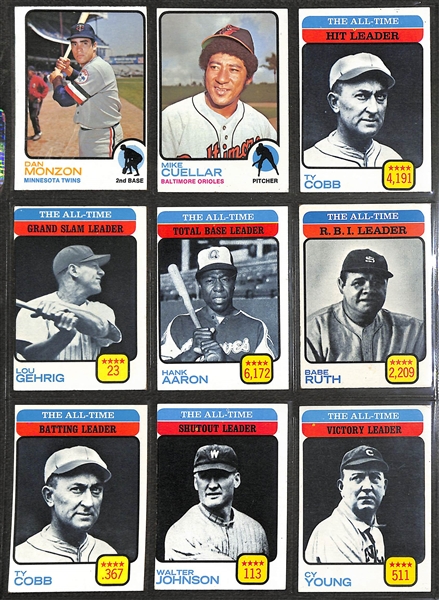  1973 Topps Baseball Card Complete Set w. Mike Schmidt Rookie Card