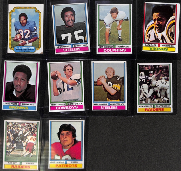 1974 Topps Football Complete Set with Team Checklists