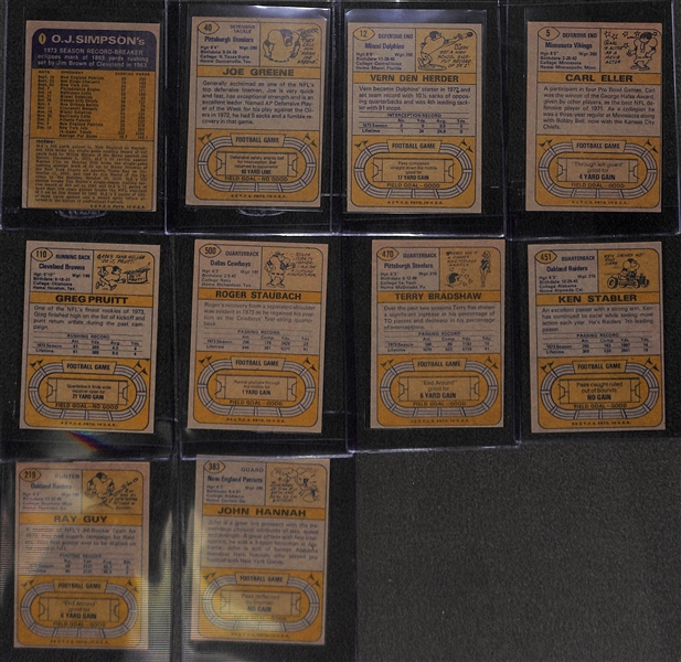 1974 Topps Football Complete Set with Team Checklists
