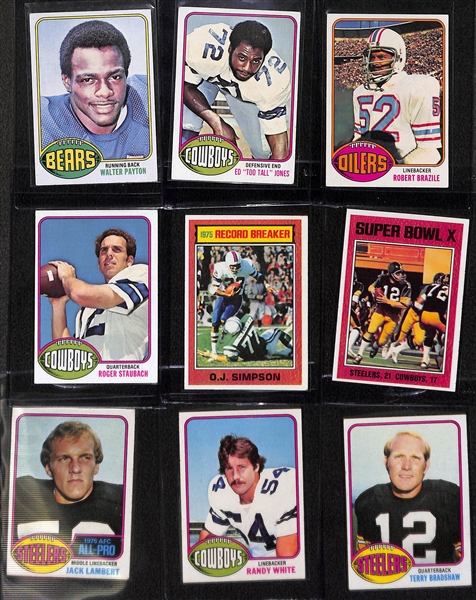 1976 Topps Football Complete Set Featuring Walter Payton Rookie