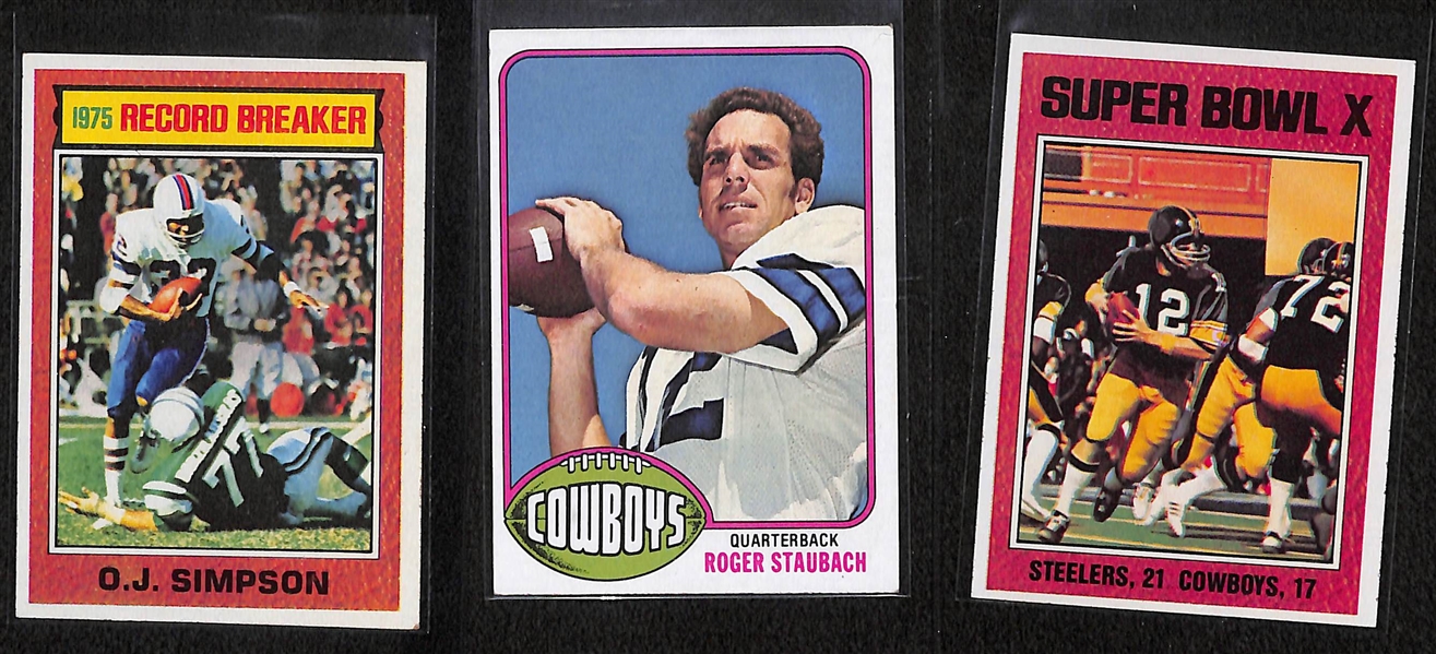 1976 Topps Football Complete Set Featuring Walter Payton Rookie
