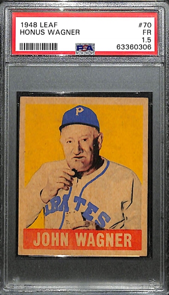 1948 Leaf Honus Wagner #70 Graded PSA 1.5
