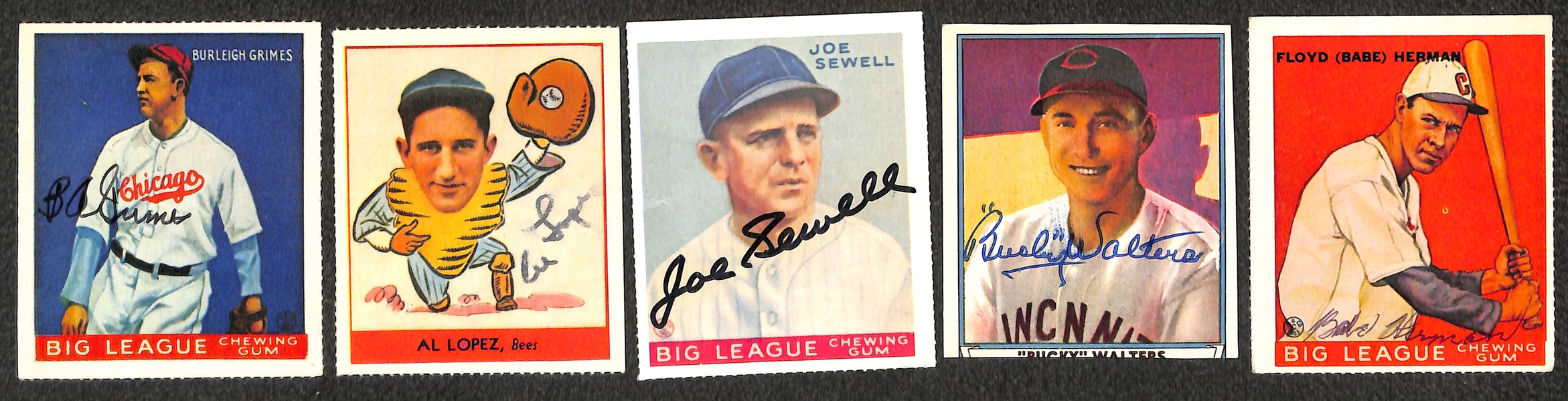 (15) Autographed Reprint Baseball Cards & (4) 1968 R.G. Laughlin Mostly HOF Autographed Cards (JSA Auction Letter)