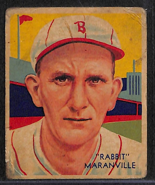 Lot of (3) 1935 Hall of Famers Diamond Stars Cards w. Maranville