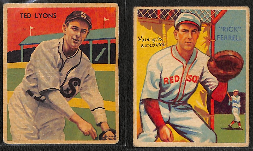 Lot of (8) 1935 Diamond Stars Cards w. Red Ruffing