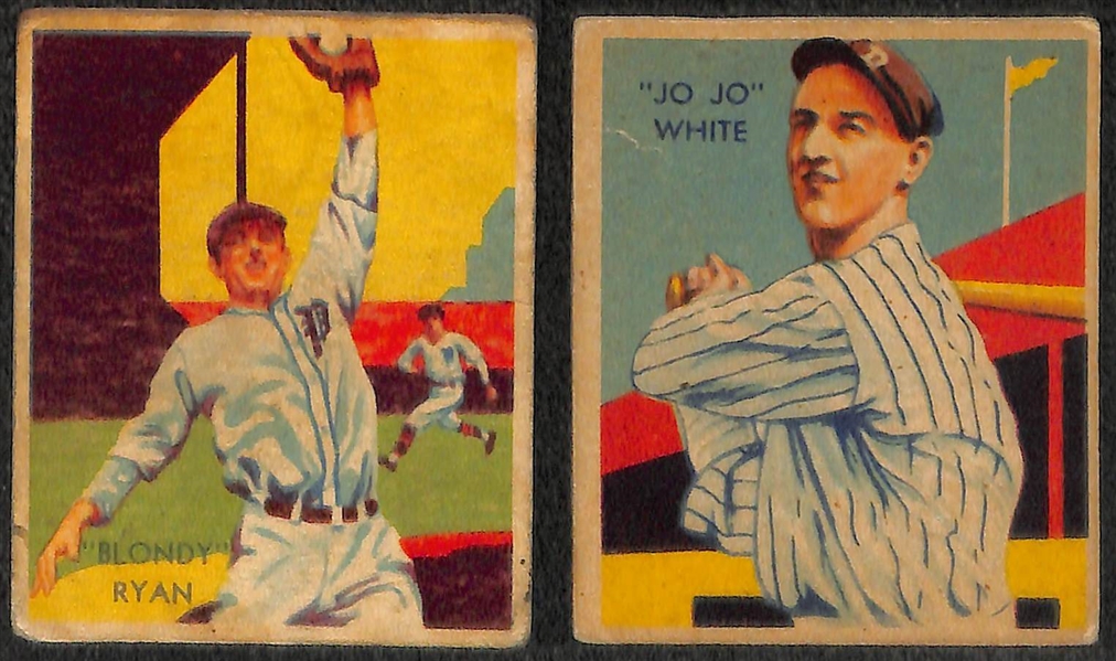 Lot of (8) 1935 Diamond Stars Cards w. Red Ruffing
