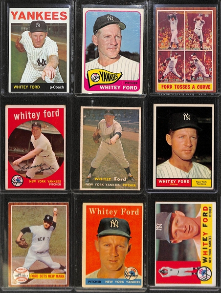 (28) 1950s-1960s Yankee's Star HOFers Yogi Berra and Whitey Ford