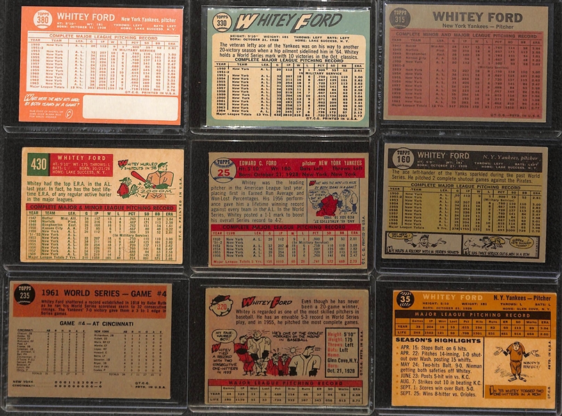 (28) 1950s-1960s Yankee's Star HOFers Yogi Berra and Whitey Ford
