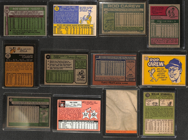 Lot of 90+ 1960s-1970s Vintage Baseball Cards Including Tom Seaver, Willie Stargell and Rod Carew