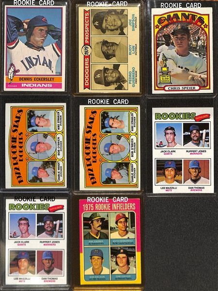 Lot of (80+) 1970s, 80s, and 90s Baseball Rookie Stars Inc. Gwynn, Thomas, Eckersley, Mattingly and More 