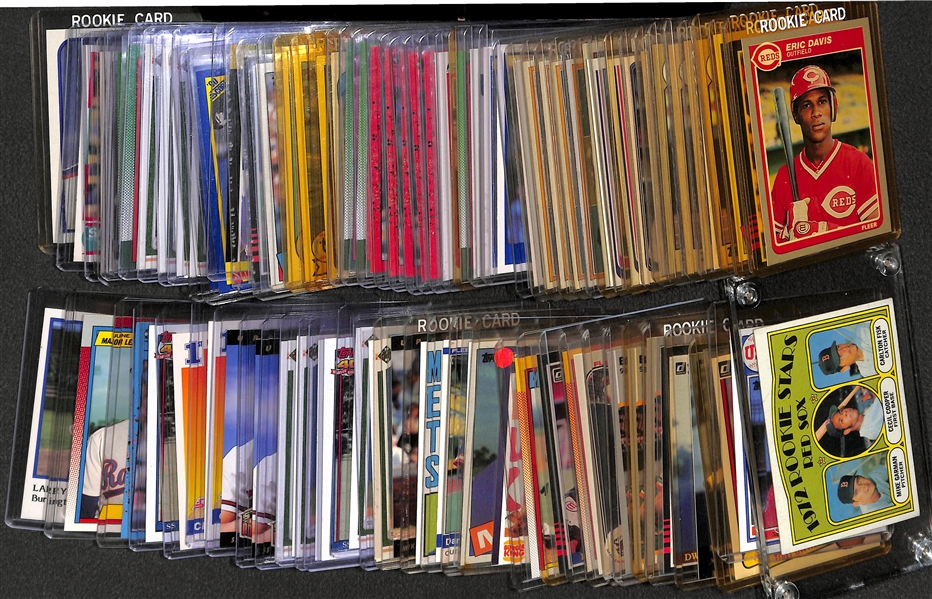 Lot of (70+) 1970s, 80s and 90s Baseball Rookie Stars Inc. Fisk, McGwire, Jones, Sosa, and More