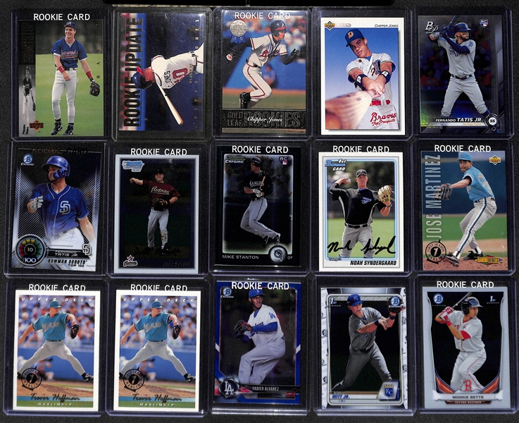 Lot of (24) Baseball Rookie and Star Cards Featuring Aaron Judge Graded 9.5, Fernando Tatis Jr., and Many More 
