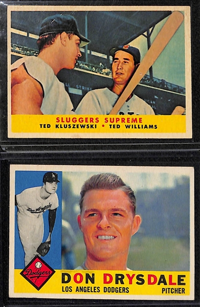 Lot of (12) Vintage Baseball Mostly Cards w/ (8) 1951 Berk Ross featuring 1958 Ted Williams