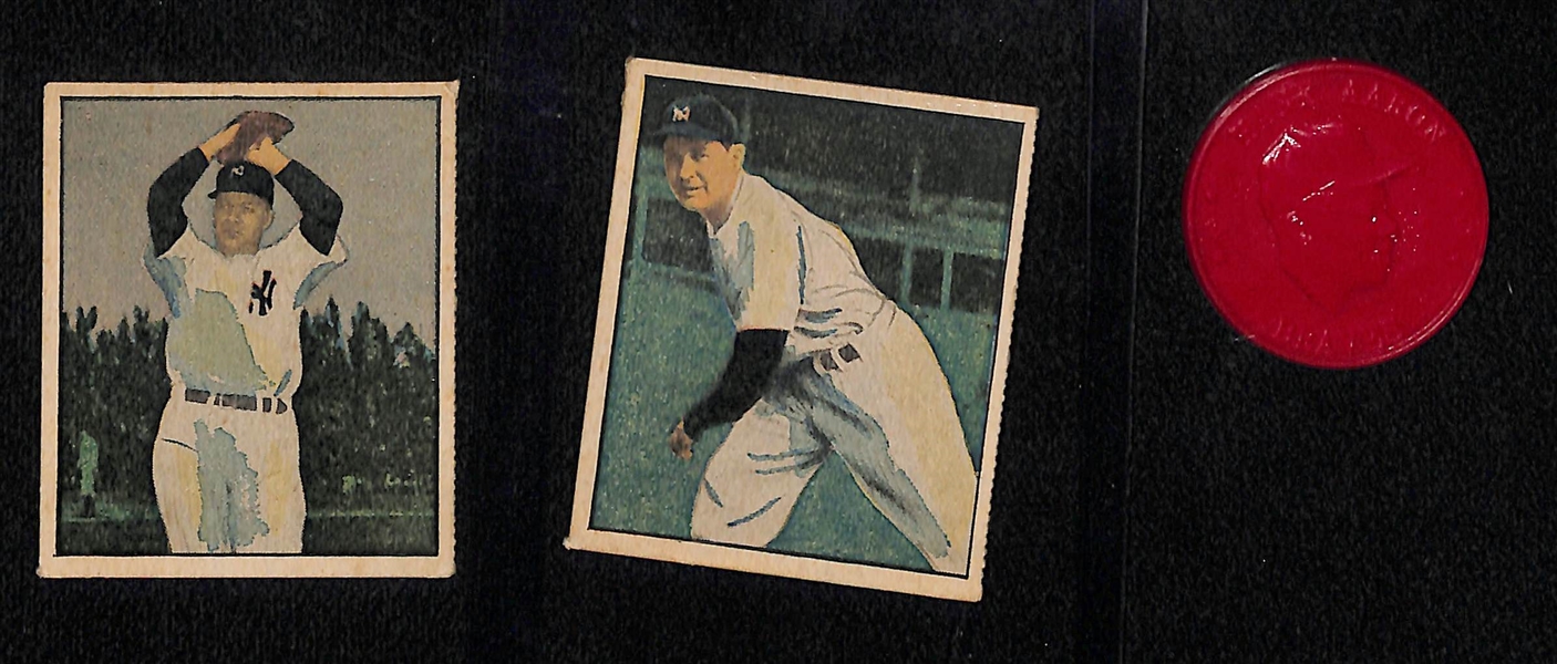 Lot of (12) Vintage Baseball Mostly Cards w/ (8) 1951 Berk Ross featuring 1958 Ted Williams
