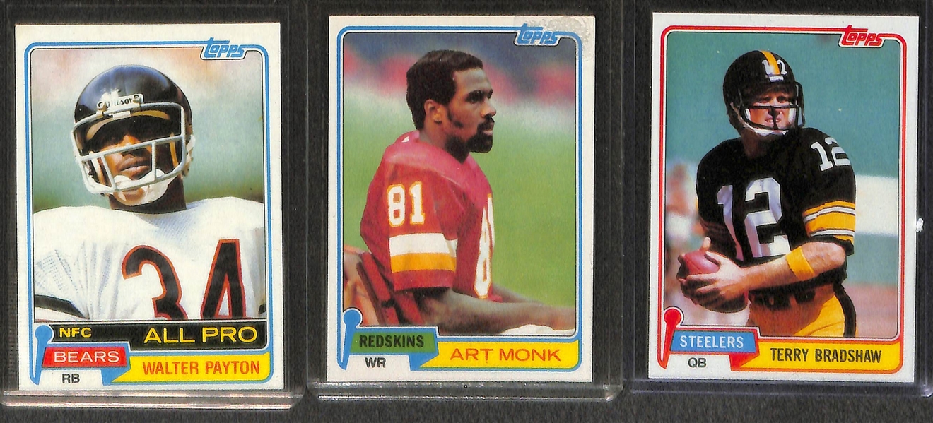 1981 Topps Football Set w. PSA 6 Joe Montana Rookie