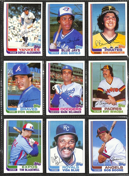 1982 Topps Traded Complete Set w/ PSA 9 Cal Ripken Jr. Rookie Card