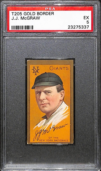 1911 T205 Gold Border John McGraw PSA 5
