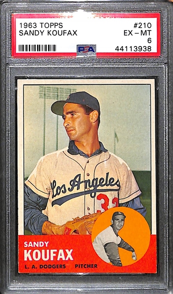 1963 Topps Sandy Koufax PSA 6