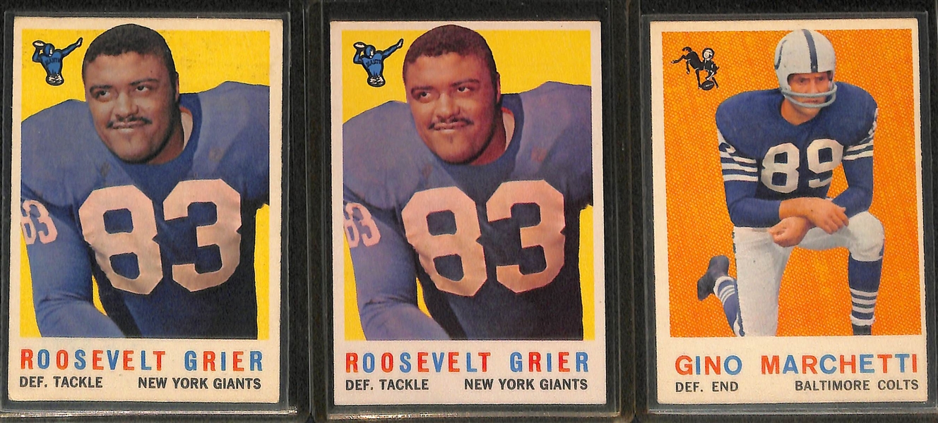 (100+) 1959 Topps Football Cards w. Bobby Layne
