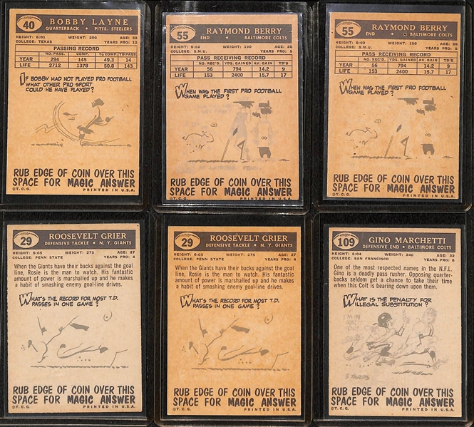 (100+) 1959 Topps Football Cards w. Bobby Layne