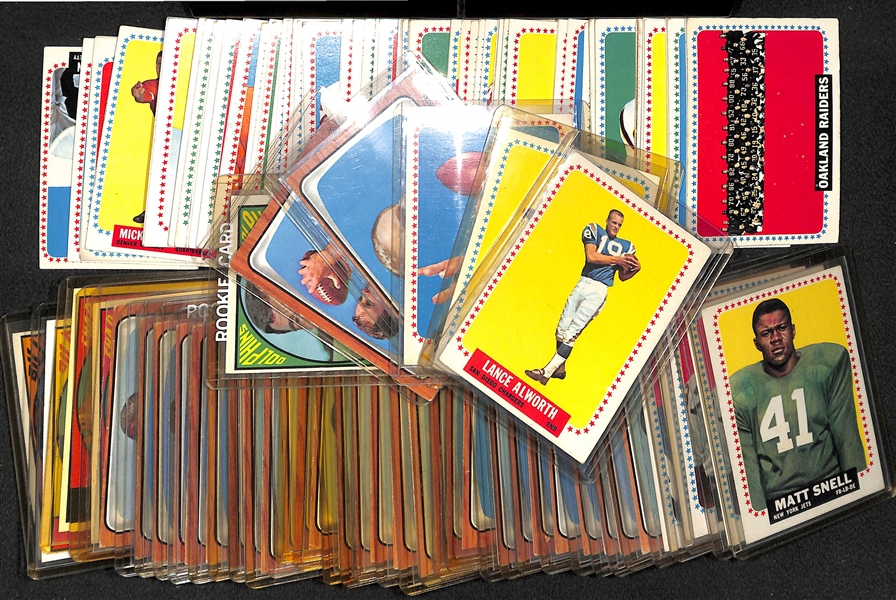 (125+) 1964, 1966, & 1967 Topps Football Cards w. 1964 Lance Alworth & 1967 Wahoo McDaniel RC