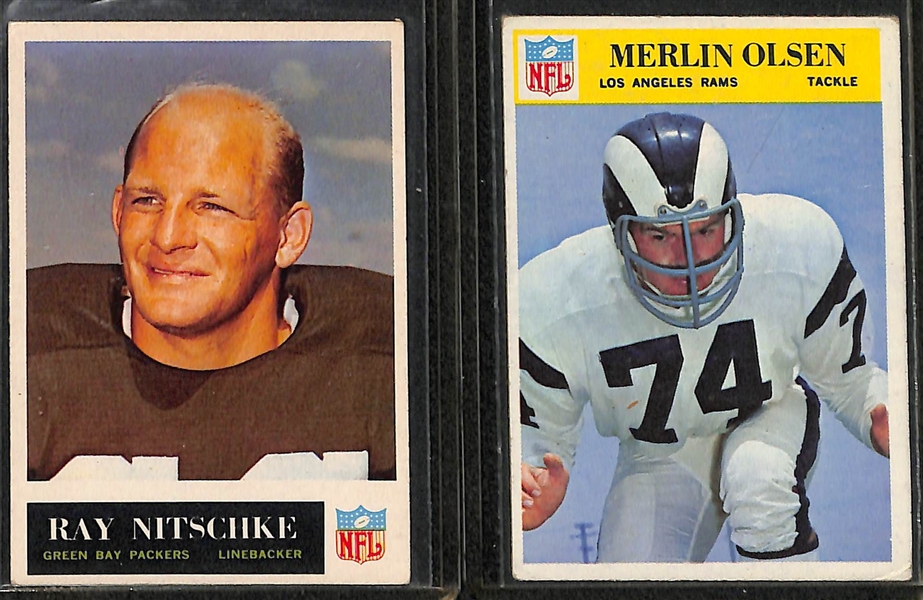 (90) 1964-1967 Philadelphia Football Cards w. Herb Adderly RC & Paul Warfield RC