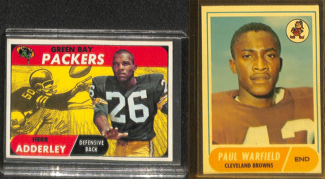 Lot of (68) 1968 Topps Football Cards w. Fred Biletnikoff x3