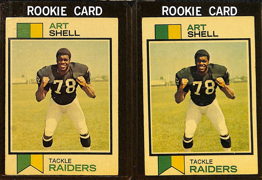 Lot of (49) 1972 & 1973 Topps Football Cards w. 1973 Ken Stabler RC