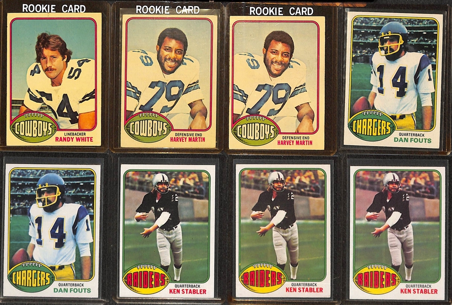 (263) 1974 - 1978 Topps Football Cards w. 1974 Ray Guy RC & 1975 Joe Theismann RC x2