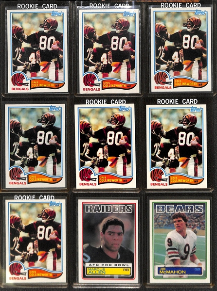 (300+) 1979-1985 Topps Football Cards w. 1979 Earl Campbell RC & 1982 Lawrence Taylor RC x2