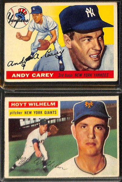 (105) 1953-1958 Topps Baseball Cards w. 1954 Richie Ashburn
