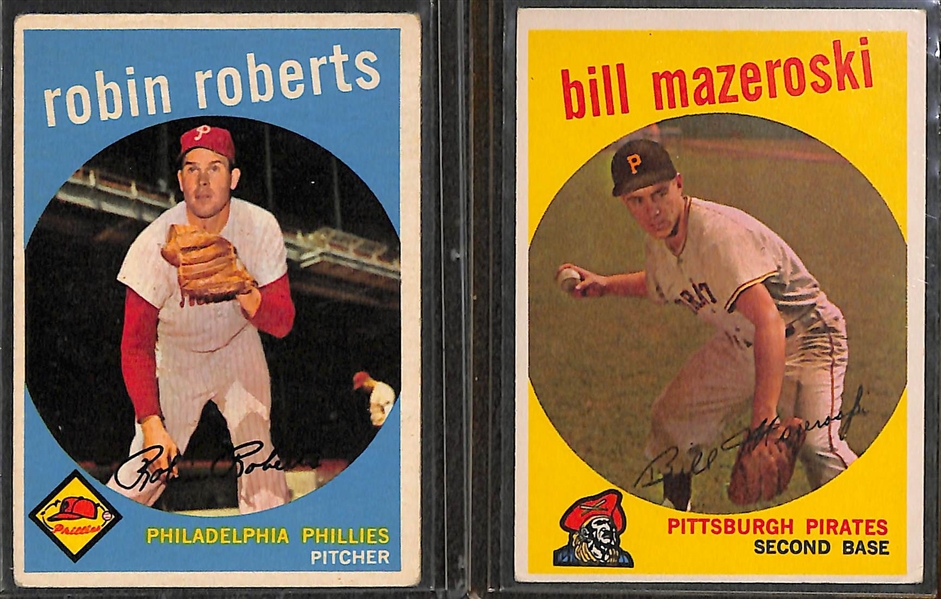 (150) 1959 & (170) 1960 Topps Baseball Cards w. Robin Roberts