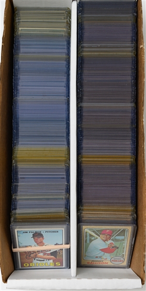 Lot of (280+) 1967-1970 Assorted Topps Baseball Cards w. Jim Palmer
