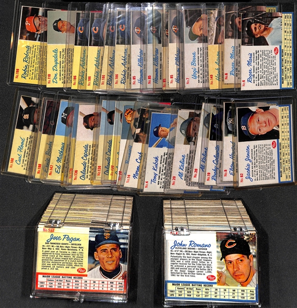   Lot of (150+) 1962 Post Cereal Cards w. Roger Maris x2 & Hank Aaron