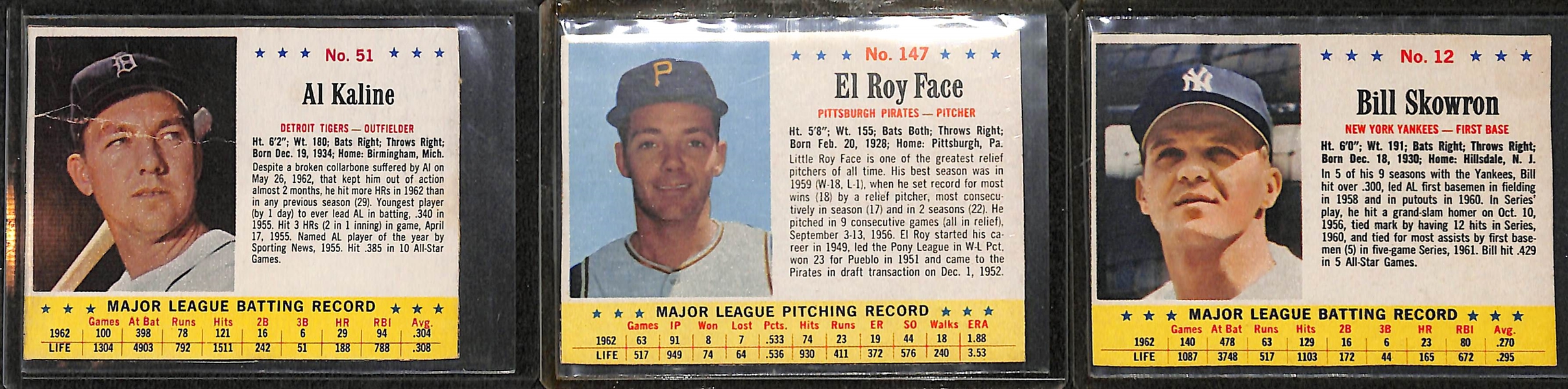   Lot of (50) 1963 Post Cereal & Jello Cards w. Post Maury Wills & Jello Roberto Clemente