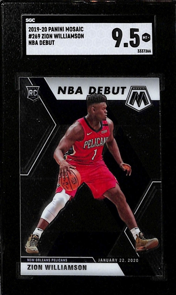 Lot of (3) 2018-20 Star Graded Basketball Rookies w. Luka Doncic, Zion and Morant