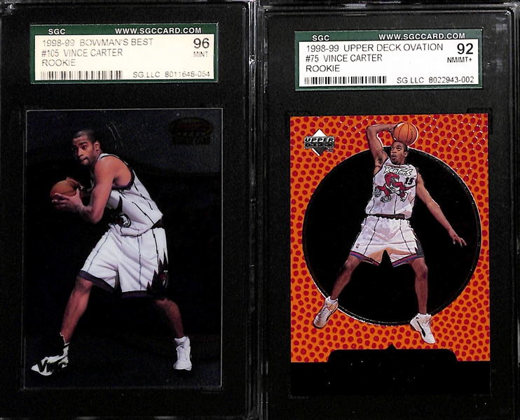 Lot of (7) Basketball Mostly Rookies w. Vince Carter, McGrady,  Tatum, Ayton