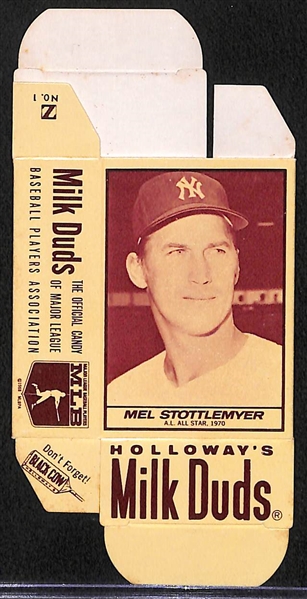 1971 Milk Duds Mel Stottlemyer Complete Box