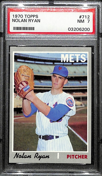 1970 Topps Nolan Ryan # 712 Graded PSA 7