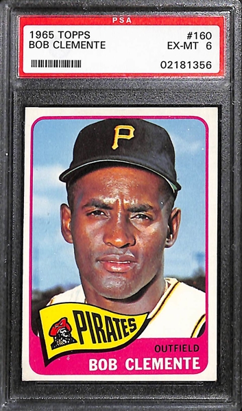 1965 and 1967 Topps Roberto Clemente PSA Graded Lot