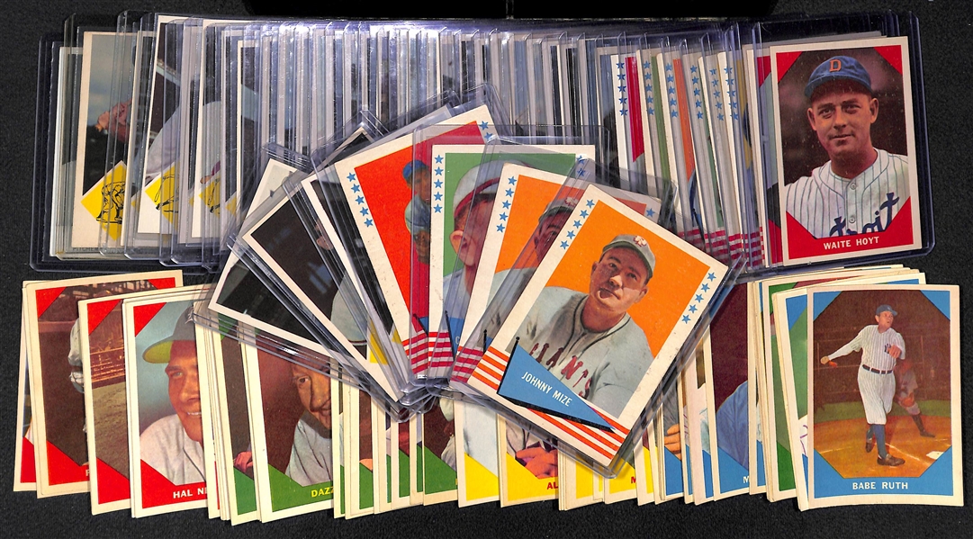  1960 Fleer Baseball Complete Set of 79 Cards + (44) Additional 1960-1963 Fleer Baseball Cards