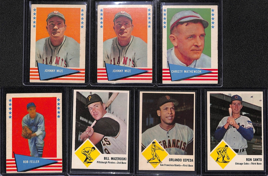  1960 Fleer Baseball Complete Set of 79 Cards + (44) Additional 1960-1963 Fleer Baseball Cards