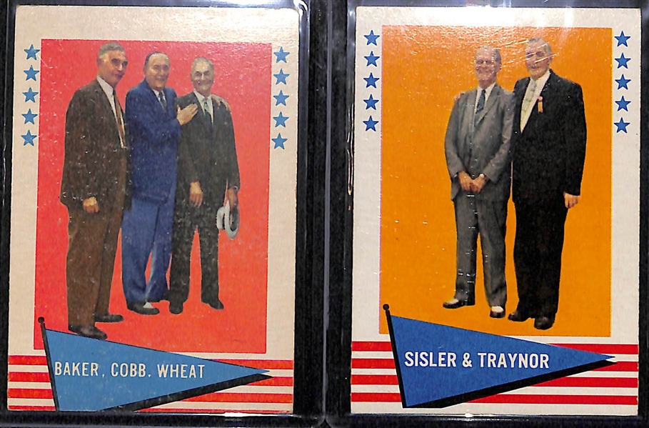 1961 Fleer Baseball Partial Set - 136 of 154 Cards - w. Ty Cobb, Ted Williams & Lou Gehrig