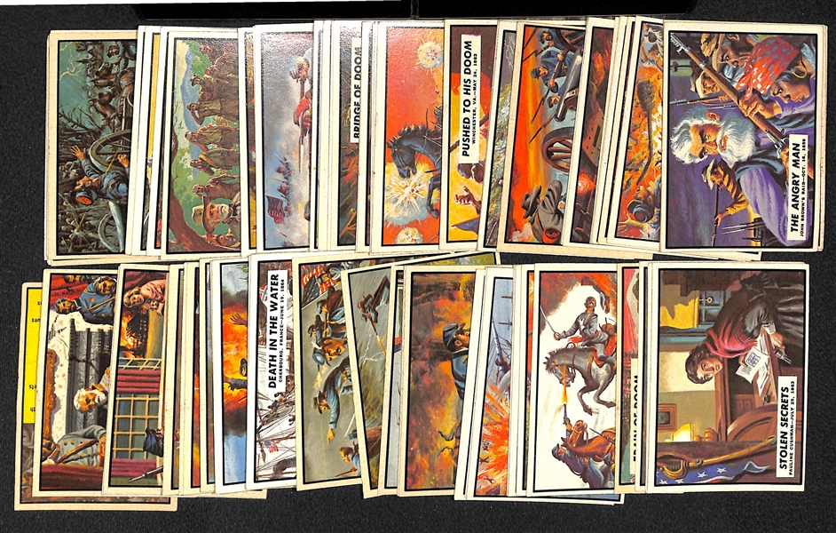 1962 Topps Civil War News Complete Set of 88 Cards + (30) Additional Duplicate Cards