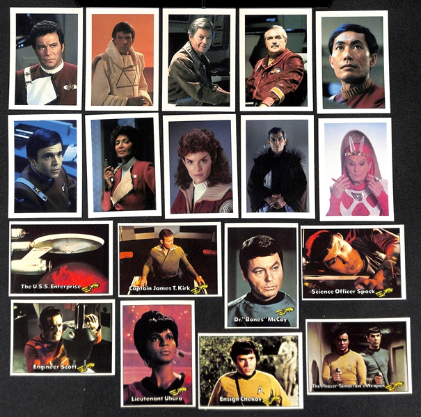  1976 Topps Star Trek Set w. Stickers (Missing 1 Card) + 1984 FTCC Star Trek 60 Card Complete Set