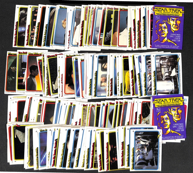  Lot of (2) 1979 Star Trek Movie Card Complete Sets of 88 Cards