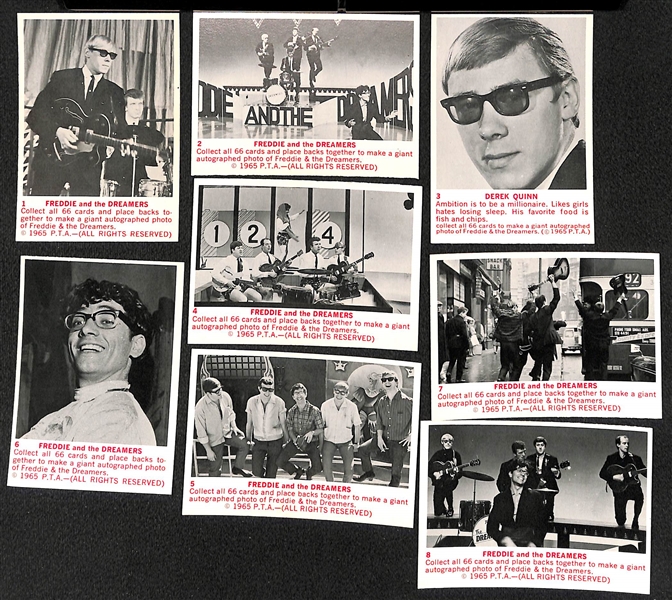  1965 Donruss Freddie and the Dreamers Complete Card Set of 66 Cards + (180) 1950s-70s Non-Sports Cards