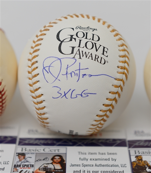 Lot of (4) Autographed Baseballs w. Torre, Carlton, Pepitone, Garagiola (JSA Authenticated)