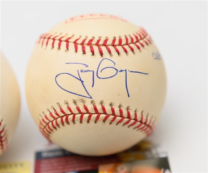 Lot of (2) Autographed Baseballs Cal Ripken Jr. w/ Multiple Inscriptions and Tony Gwynn #d 68/100 (JSA & Steiner Authenticated)